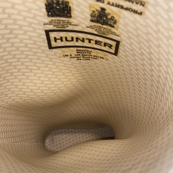 Hunter Boatall Croc Embossed Rubber Wellie Boots Women’s 7 - Picture 13 of 14